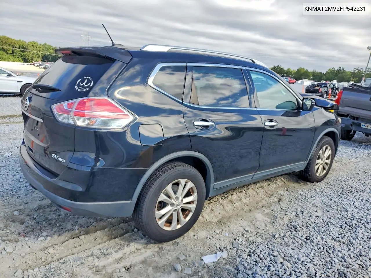 2015 NISSAN ROGUE VIN KNMAT2MV2FP542231 — фото 3