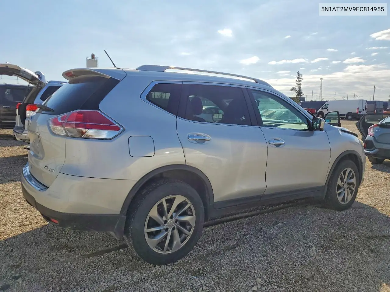 2015 NISSAN ROGUE VIN 5N1AT2MV9FC814955 — фото 3