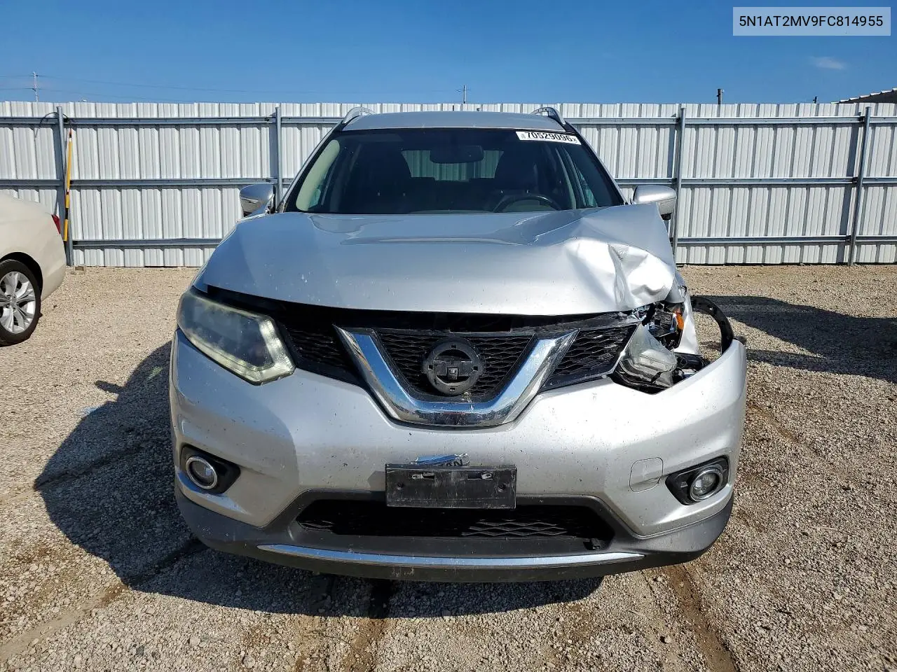 2015 NISSAN ROGUE VIN 5N1AT2MV9FC814955 — фото 5
