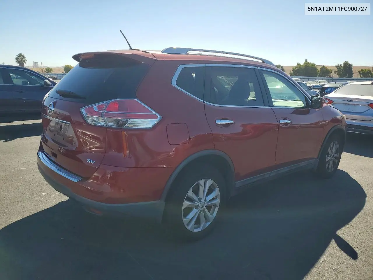 2015 NISSAN ROGUE VIN 5N1AT2MT1FC900727 — фото 3