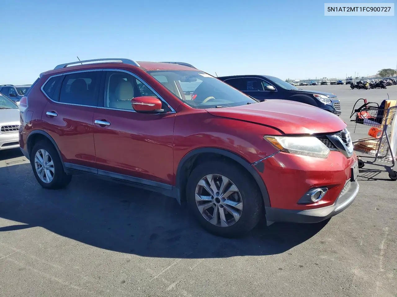 2015 NISSAN ROGUE VIN 5N1AT2MT1FC900727 — фото 4