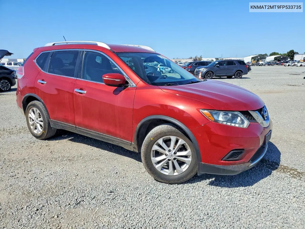 2015 NISSAN ROGUE VIN KNMAT2MT9FP533735 — фото 4
