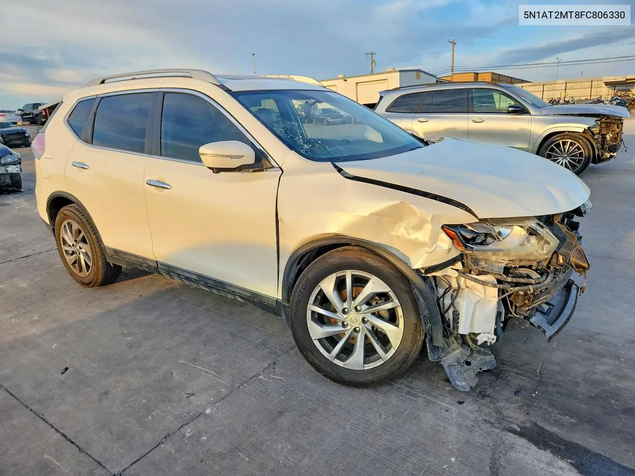 2015 NISSAN ROGUE VIN 5N1AT2MT8FC806330 — фото 4