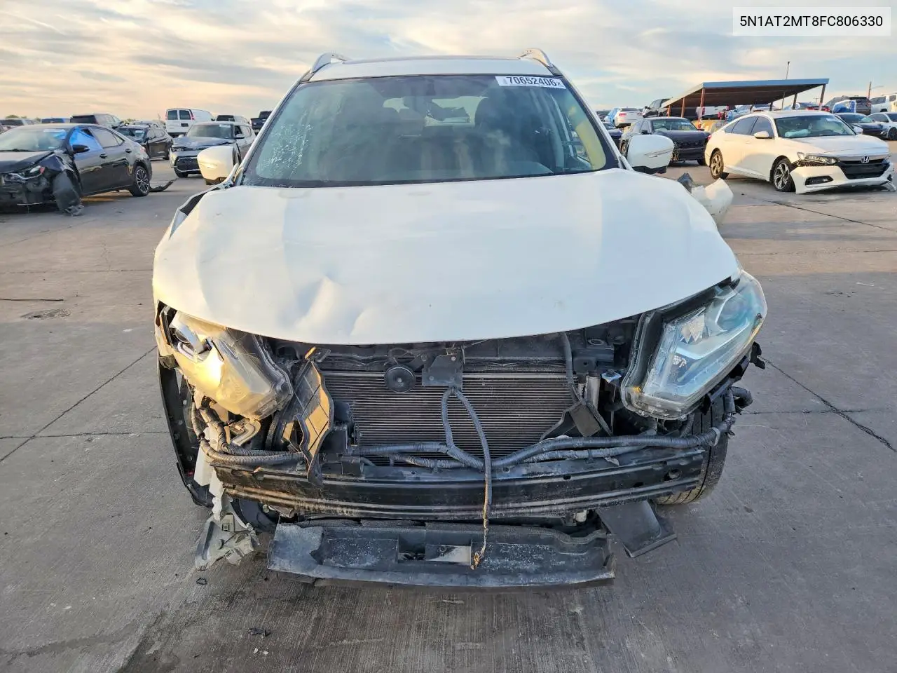 2015 NISSAN ROGUE VIN 5N1AT2MT8FC806330 — фото 5