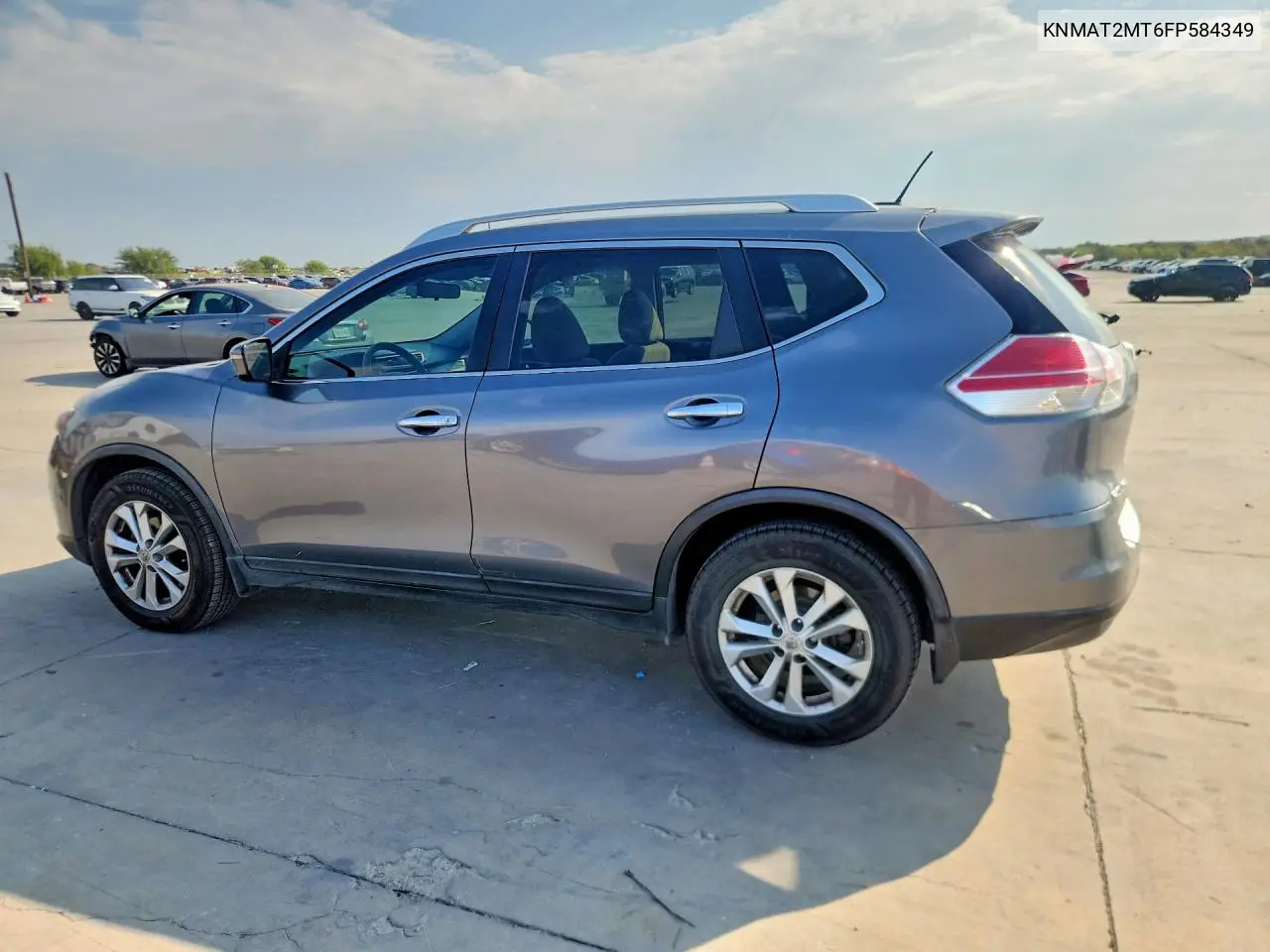 2015 NISSAN ROGUE VIN KNMAT2MT6FP584349 — фото 2