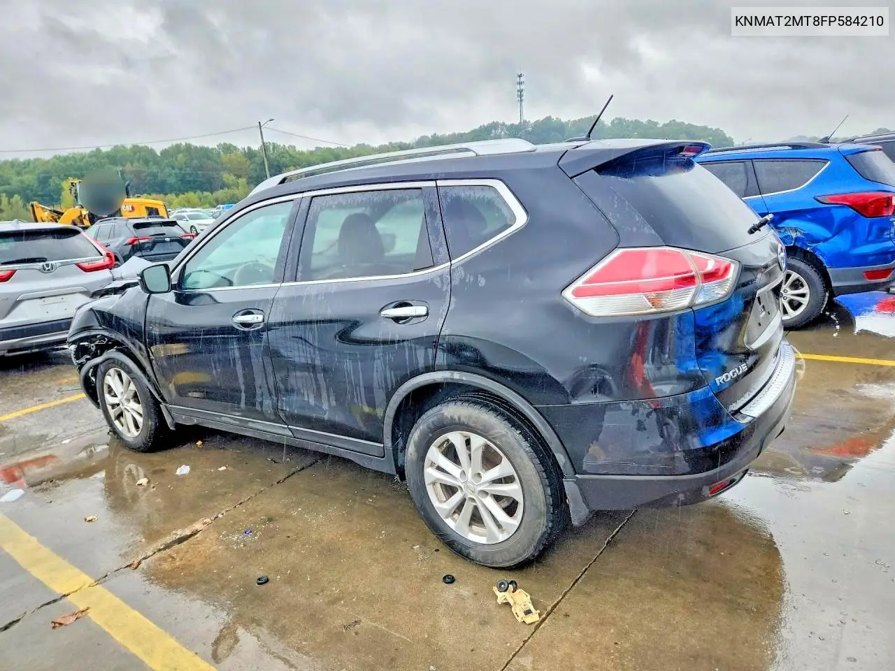 2015 NISSAN ROGUE VIN KNMAT2MT8FP584210 — фото 2