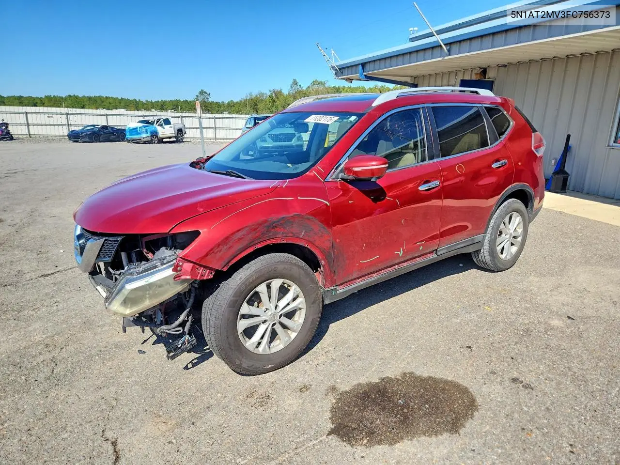NISSAN ROGUE 2015, VIN 5N1AT2MV3FC756373