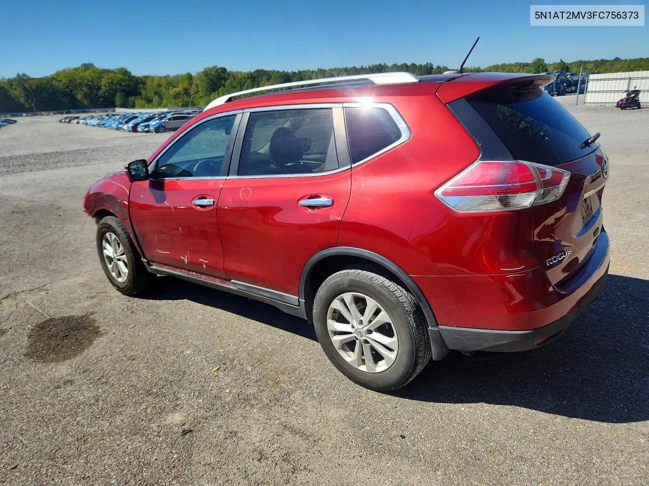2015 NISSAN ROGUE VIN 5N1AT2MV3FC756373 — фото 2