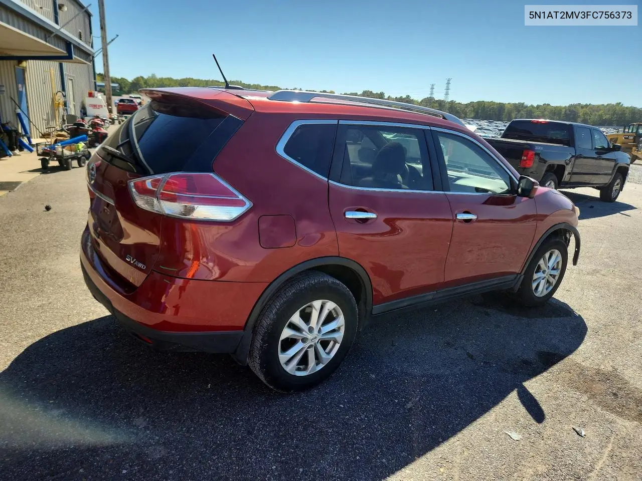 2015 NISSAN ROGUE VIN 5N1AT2MV3FC756373 — фото 3