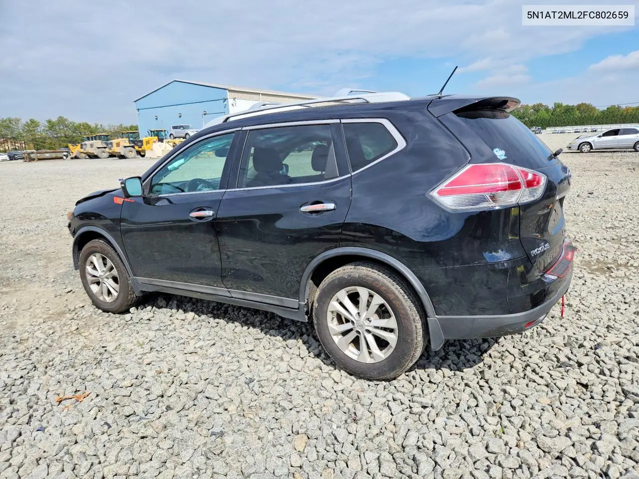 2015 NISSAN ROGUE VIN 5N1AT2ML2FC802659 — фото 2