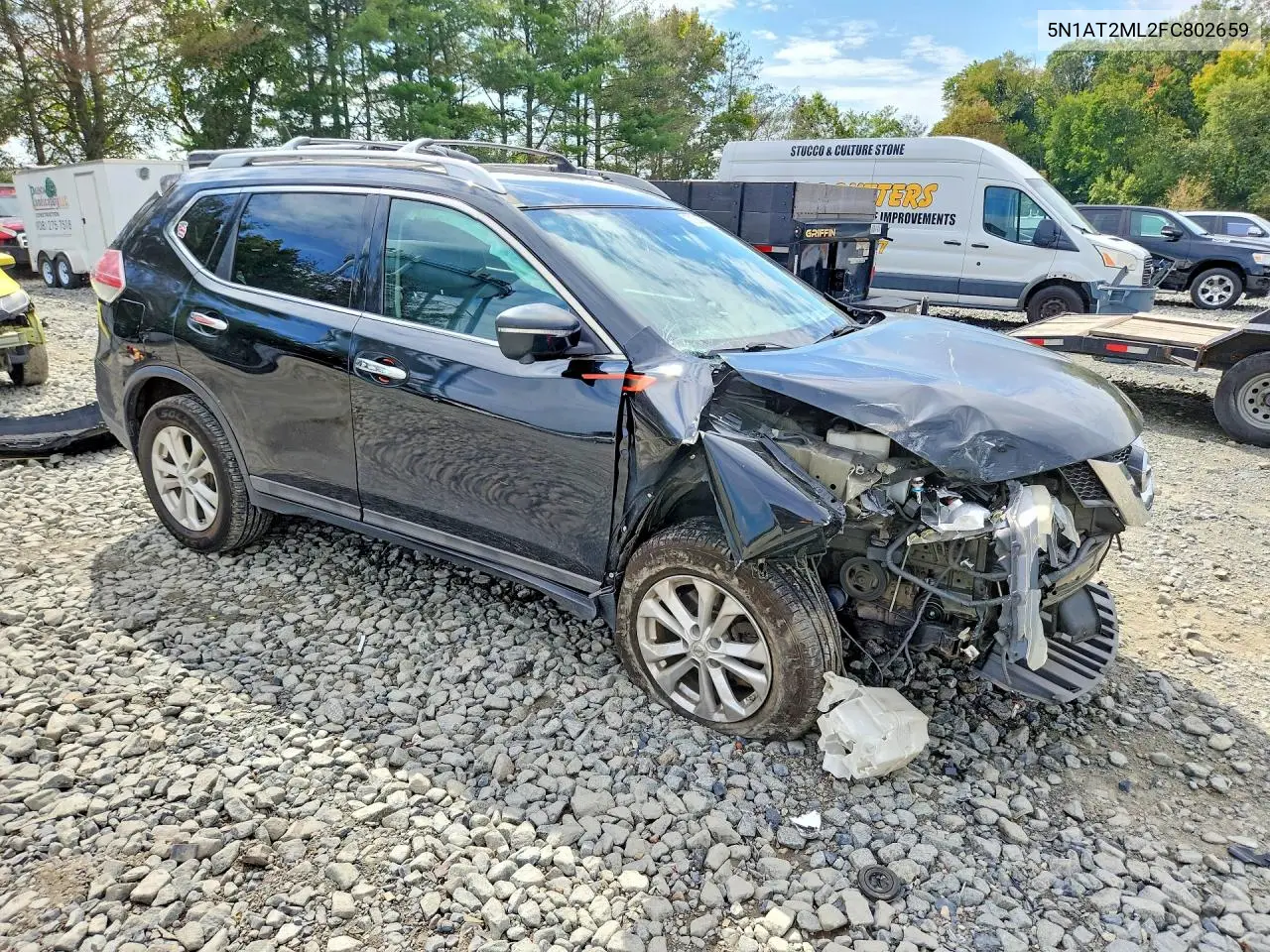 2015 NISSAN ROGUE VIN 5N1AT2ML2FC802659 — фото 4