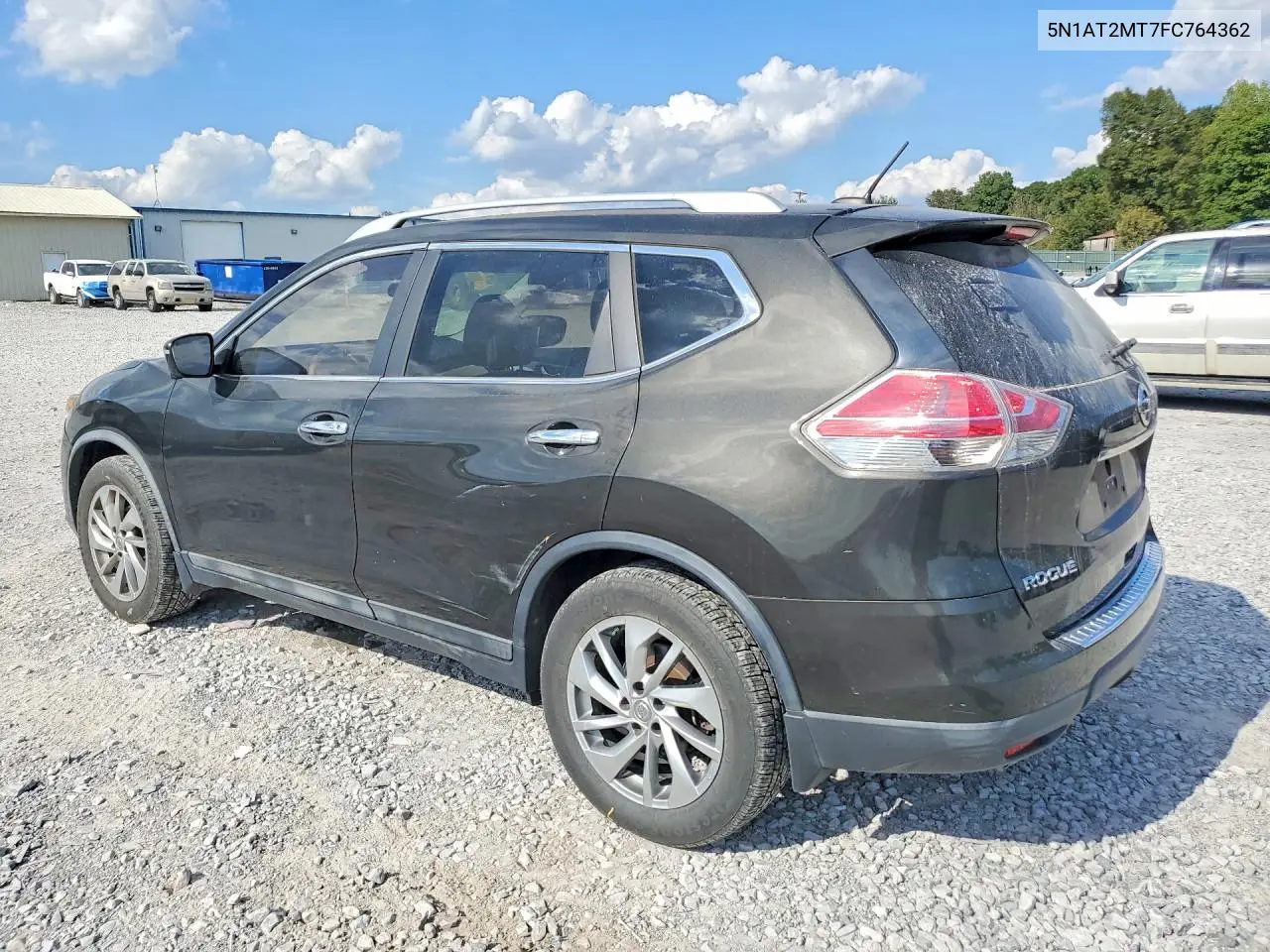 2015 NISSAN ROGUE VIN 5N1AT2MT7FC764362 — фото 2