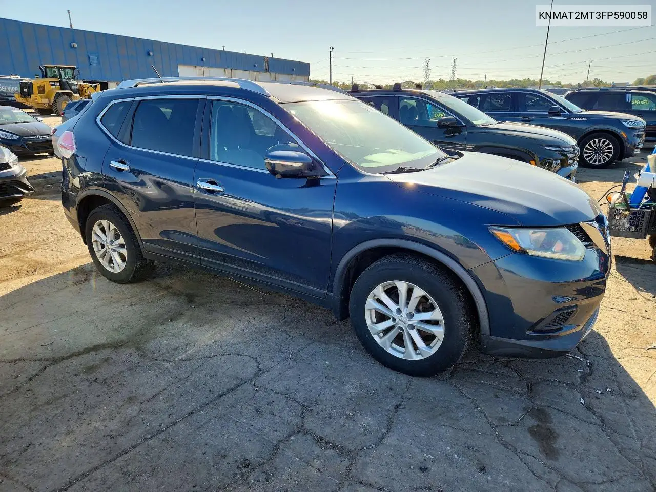 2015 NISSAN ROGUE VIN KNMAT2MT3FP590058 — фото 4