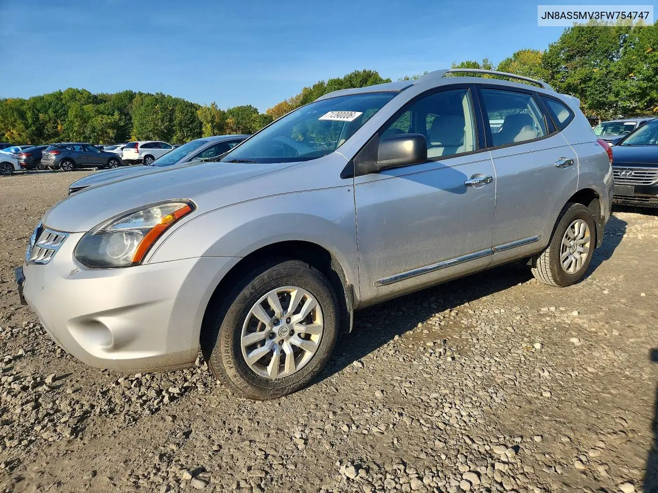 NISSAN ROGUE 2015, VIN JN8AS5MV3FW754747