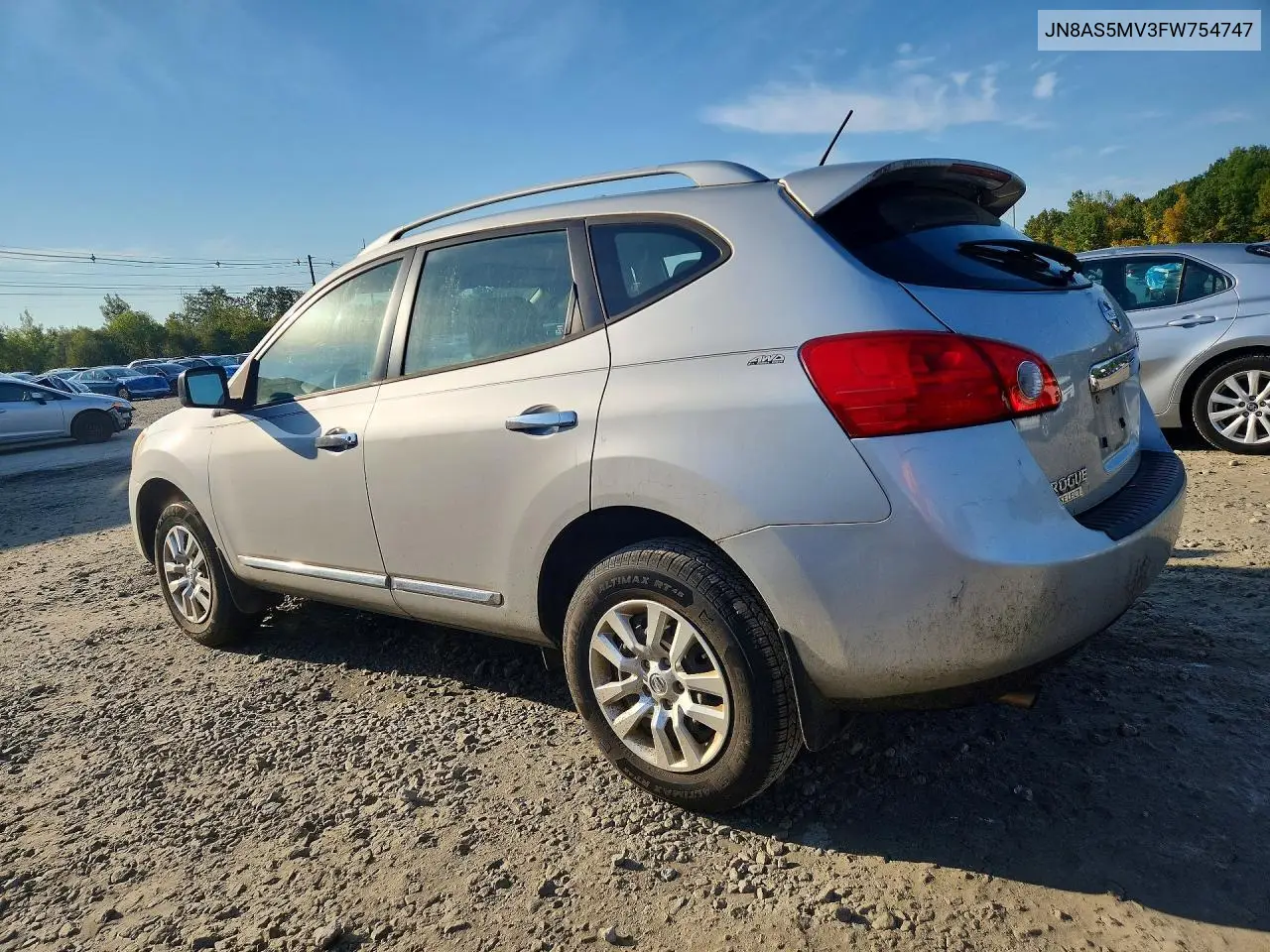 2015 NISSAN ROGUE VIN JN8AS5MV3FW754747 — фото 2