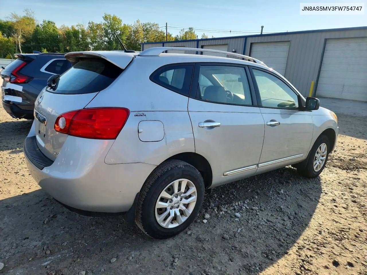 2015 NISSAN ROGUE VIN JN8AS5MV3FW754747 — фото 3