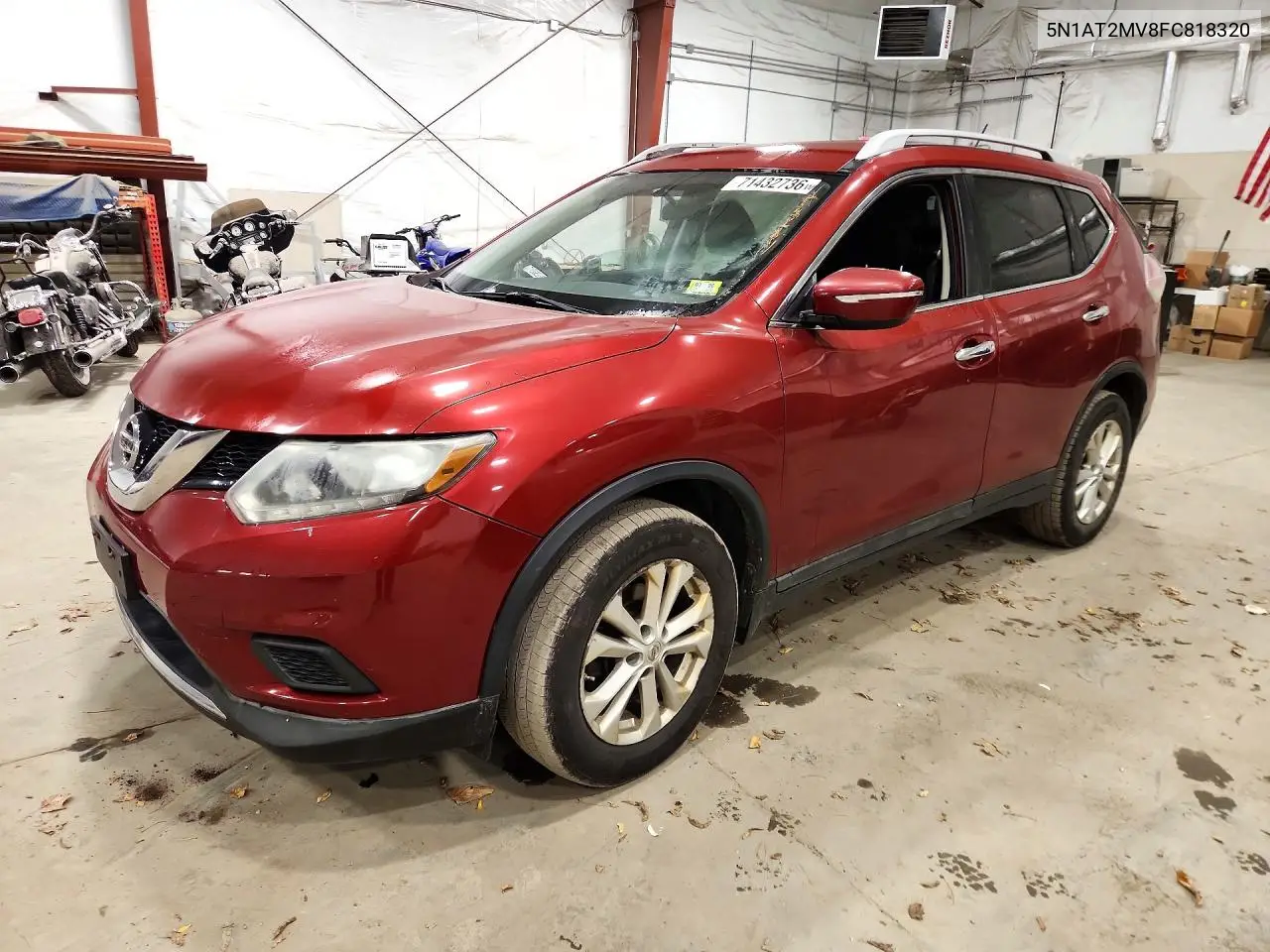 NISSAN ROGUE 2015, VIN 5N1AT2MV8FC818320