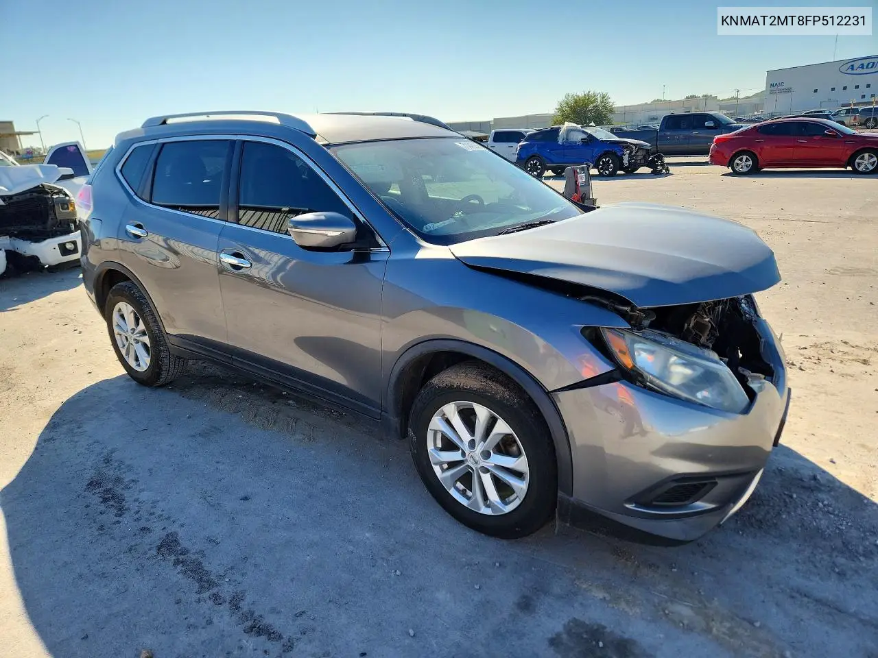 2015 NISSAN ROGUE VIN KNMAT2MT8FP512231 — фото 4