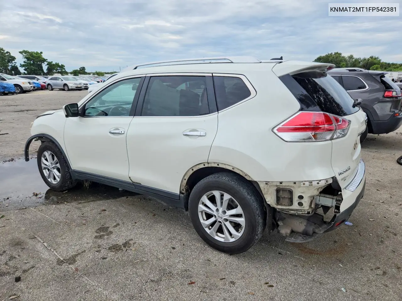 2015 NISSAN ROGUE VIN KNMAT2MT1FP542381 — фото 2