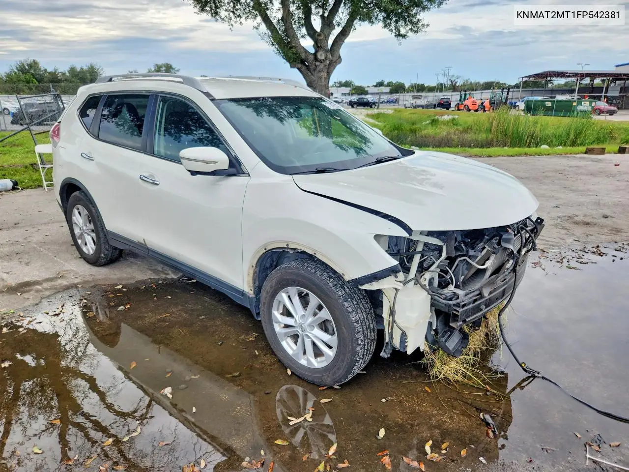 2015 NISSAN ROGUE VIN KNMAT2MT1FP542381 — фото 4