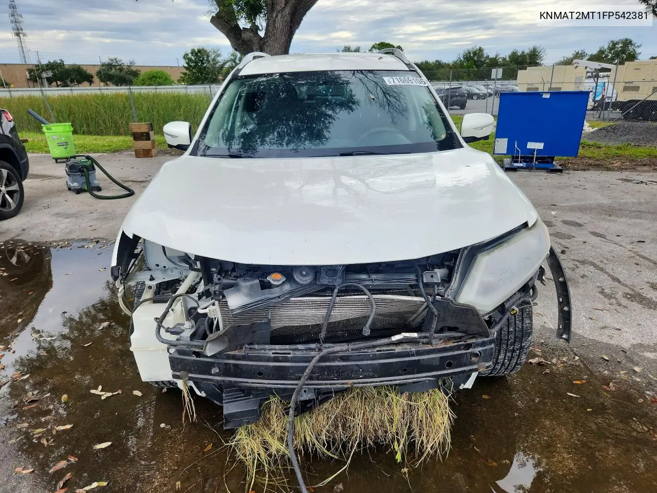 2015 NISSAN ROGUE VIN KNMAT2MT1FP542381 — фото 5