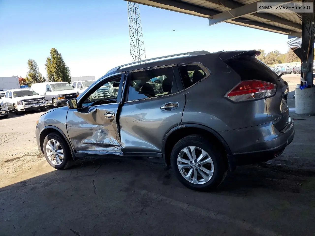 2015 NISSAN ROGUE VIN KNMAT2MV2FP554301 — фото 2