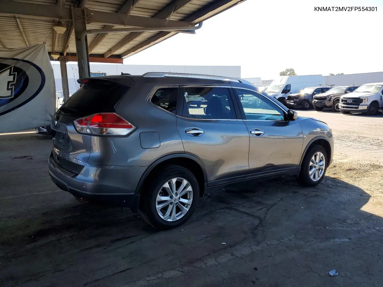2015 NISSAN ROGUE VIN KNMAT2MV2FP554301 — фото 3