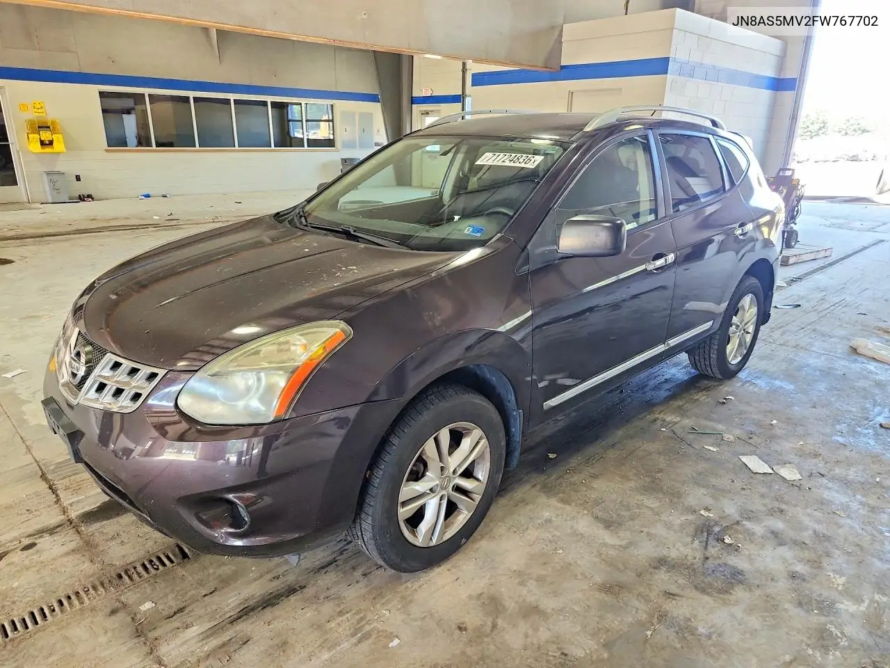 NISSAN ROGUE 2015, VIN JN8AS5MV2FW767702
