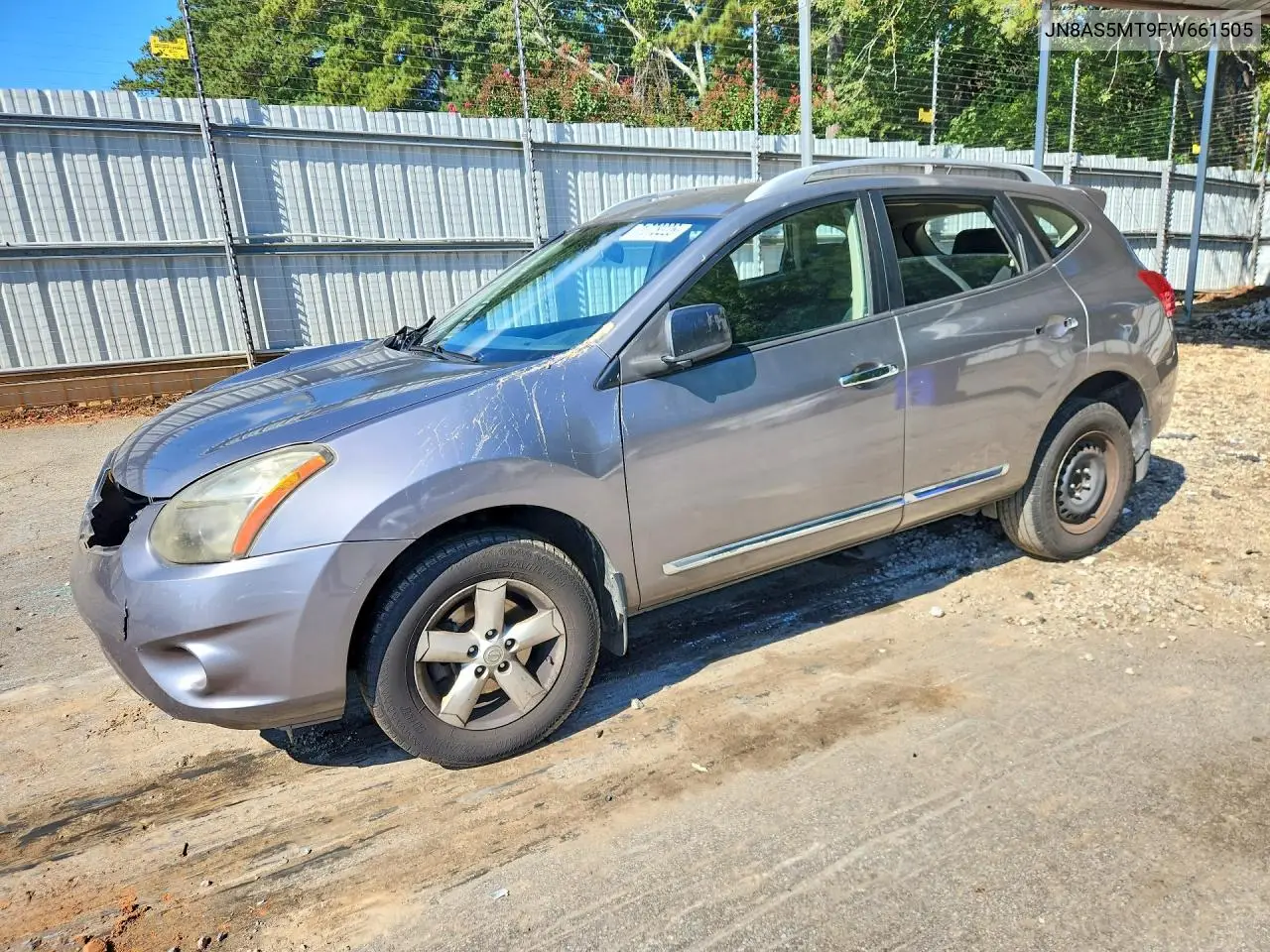 NISSAN ROGUE 2015, VIN JN8AS5MT9FW661505