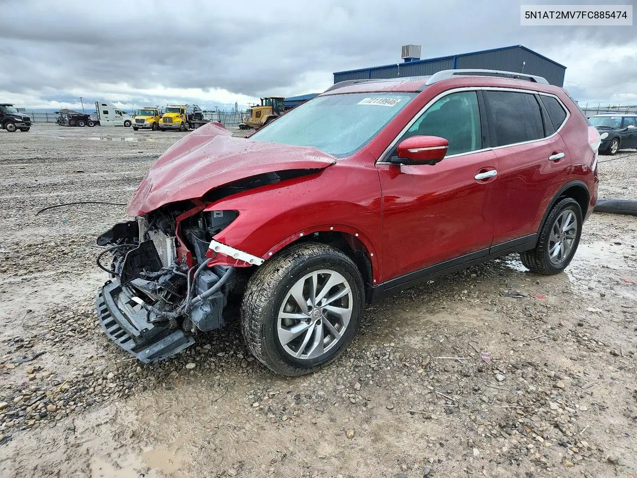 NISSAN ROGUE 2015, VIN 5N1AT2MV7FC885474