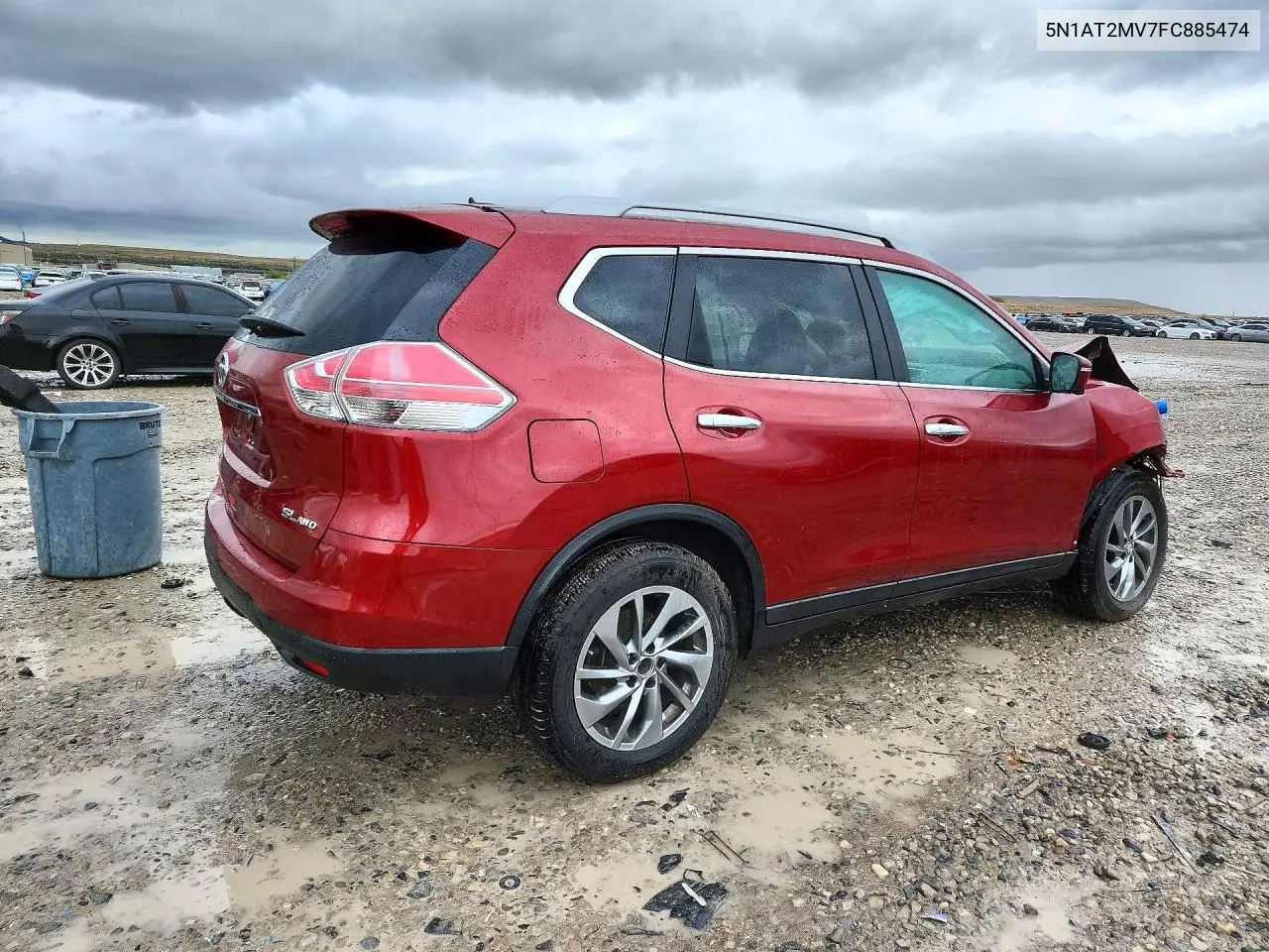 2015 NISSAN ROGUE VIN 5N1AT2MV7FC885474 — фото 3