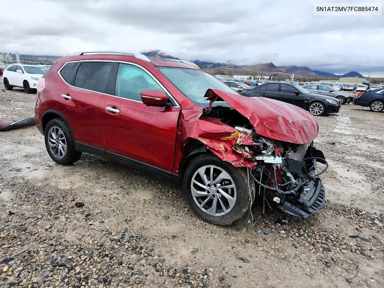 2015 NISSAN ROGUE VIN 5N1AT2MV7FC885474 — фото 4