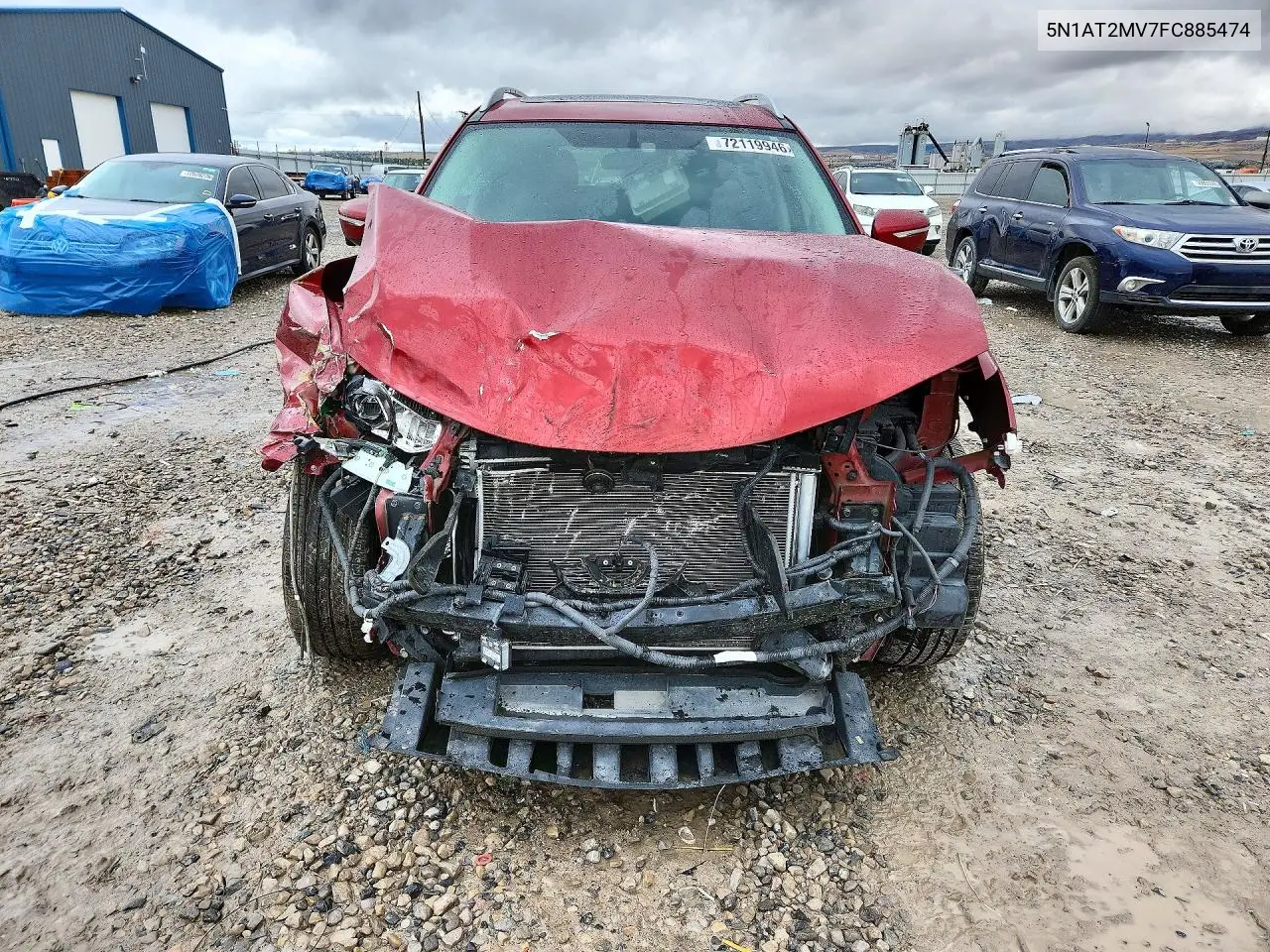 2015 NISSAN ROGUE VIN 5N1AT2MV7FC885474 — фото 5