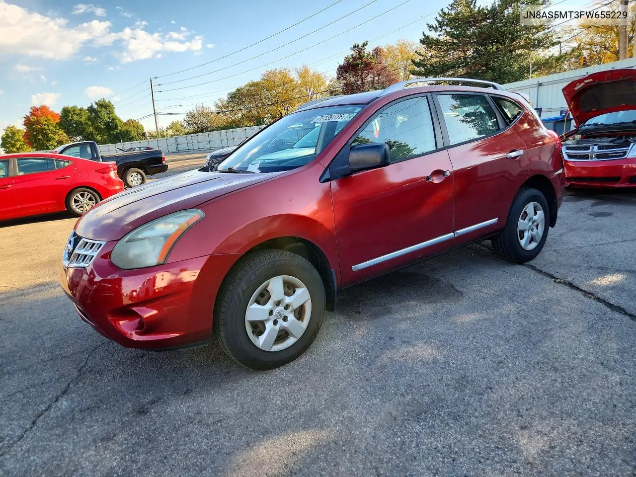 NISSAN ROGUE 2015, VIN JN8AS5MT3FW655229