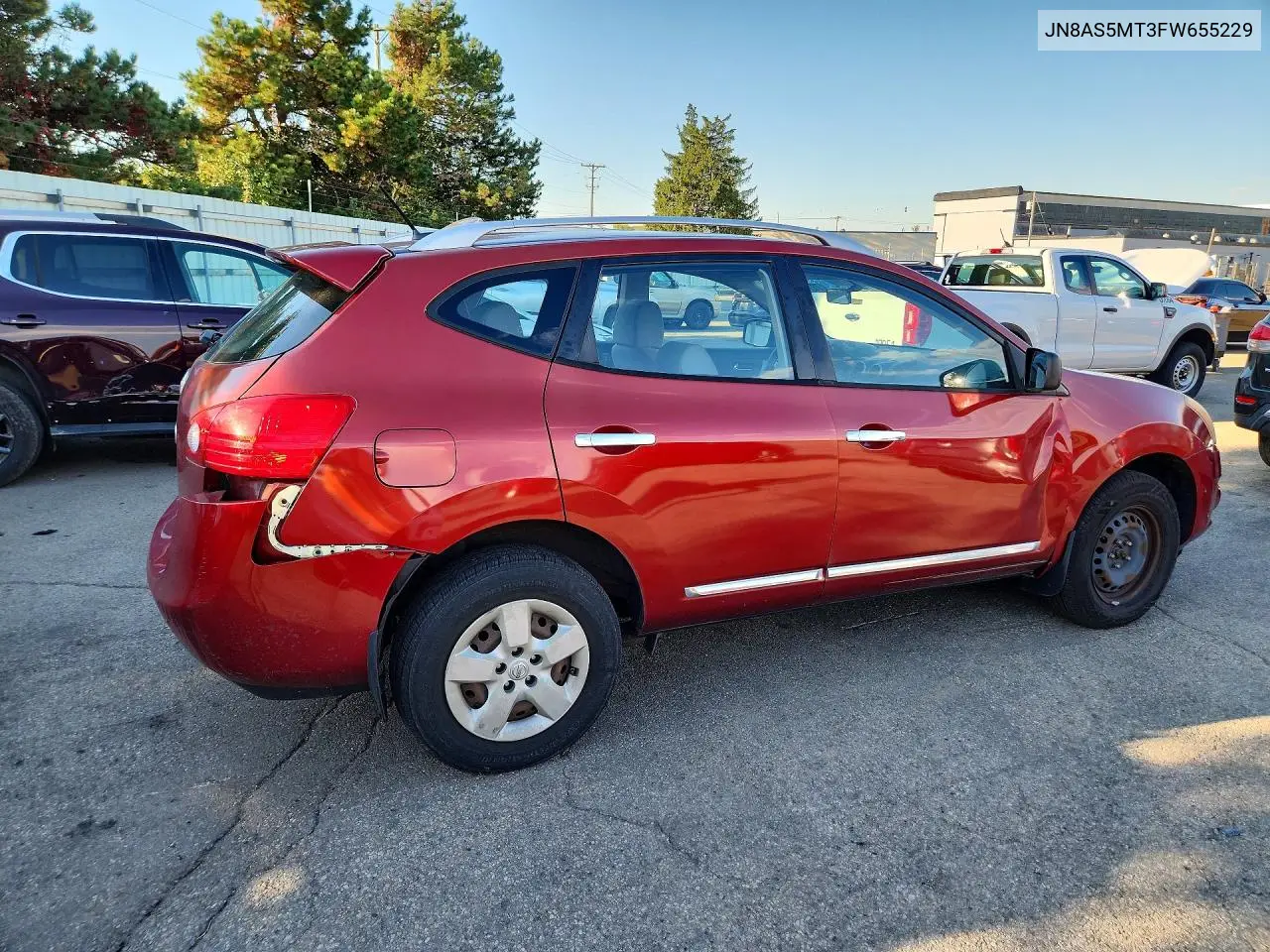 2015 NISSAN ROGUE VIN JN8AS5MT3FW655229 — фото 3