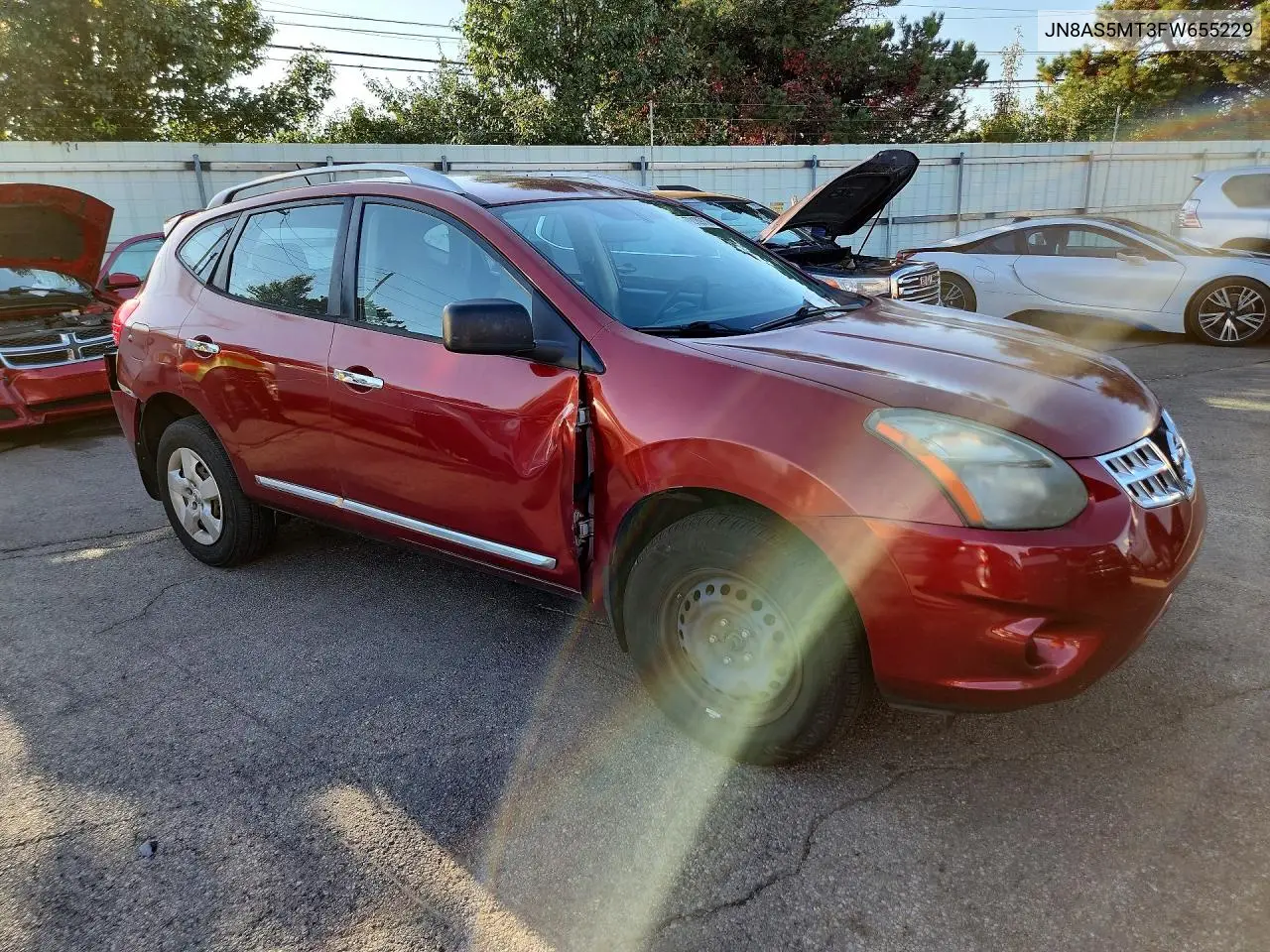 2015 NISSAN ROGUE VIN JN8AS5MT3FW655229 — фото 4