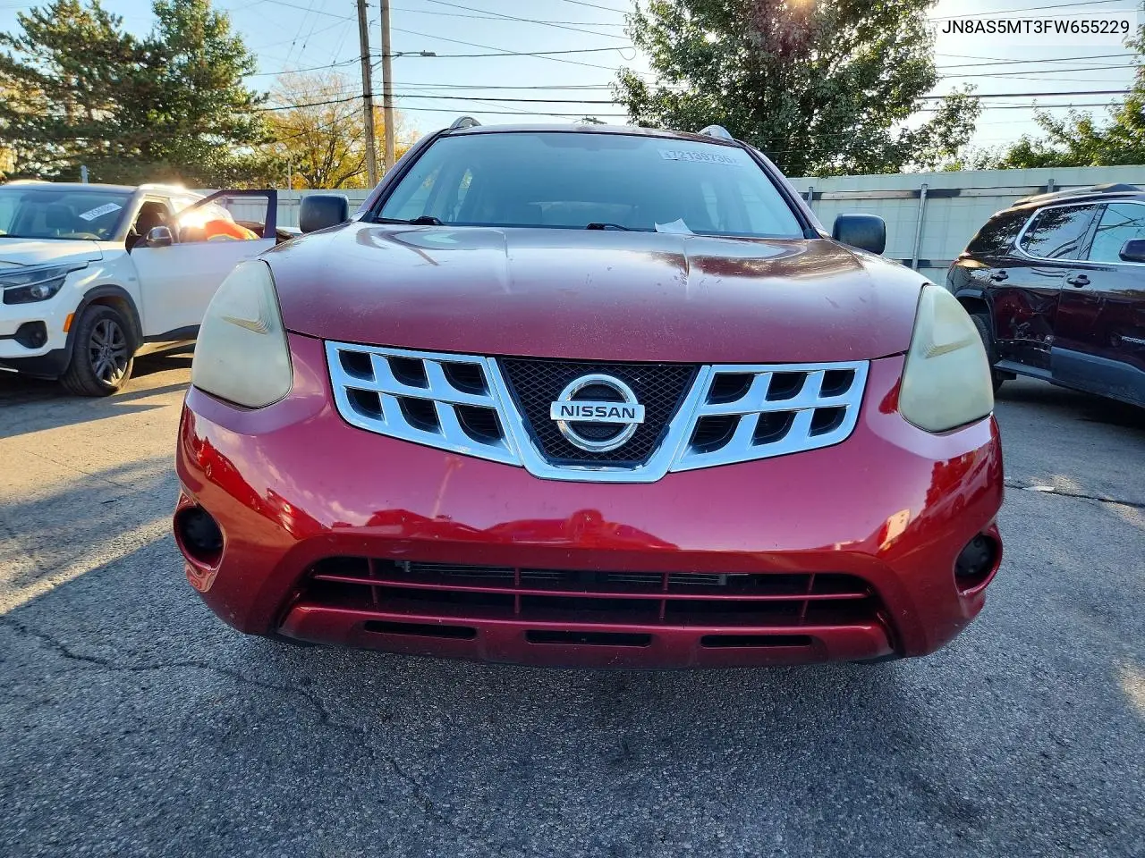 2015 NISSAN ROGUE VIN JN8AS5MT3FW655229 — фото 5
