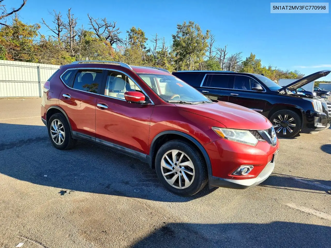 2015 NISSAN ROGUE VIN 5N1AT2MV3FC770998 — фото 4