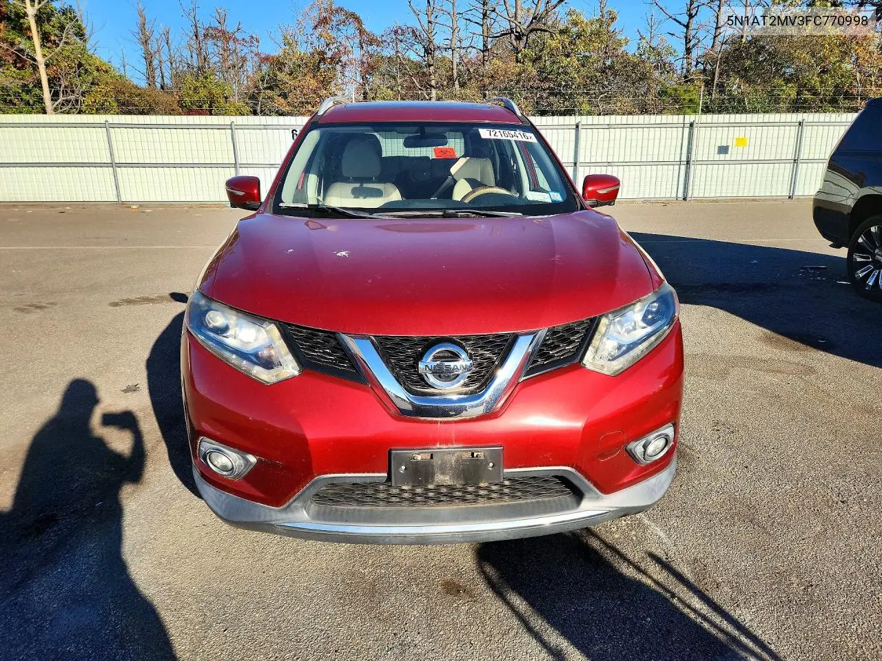 2015 NISSAN ROGUE VIN 5N1AT2MV3FC770998 — фото 5