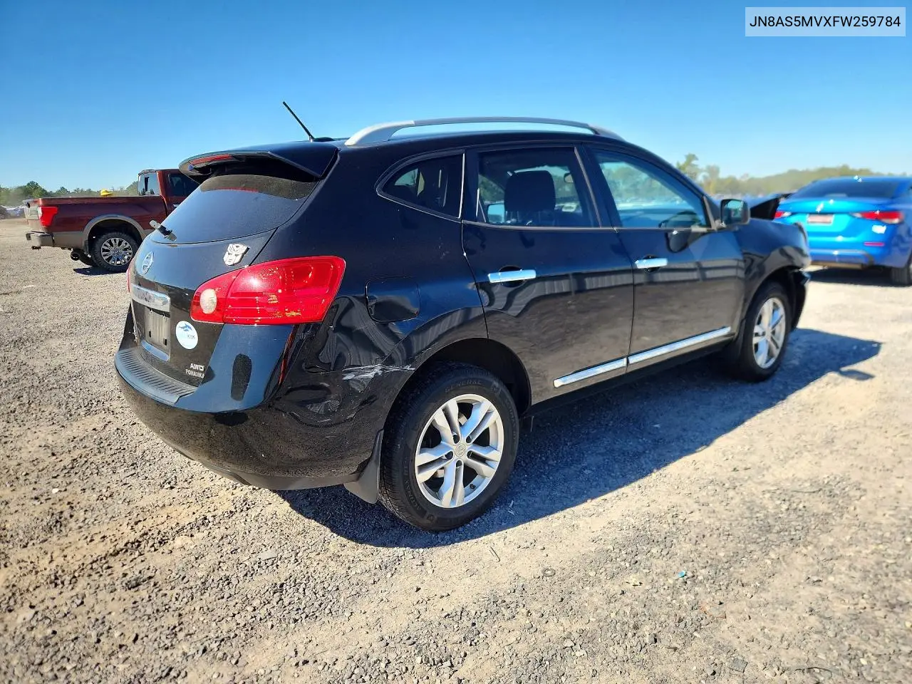 2015 NISSAN ROGUE VIN JN8AS5MVXFW259784 — фото 3