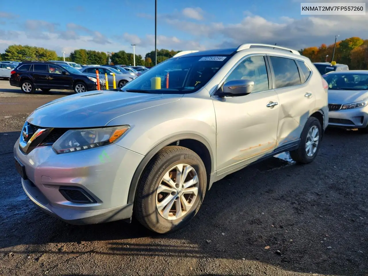NISSAN ROGUE 2015, VIN KNMAT2MV7FP557260
