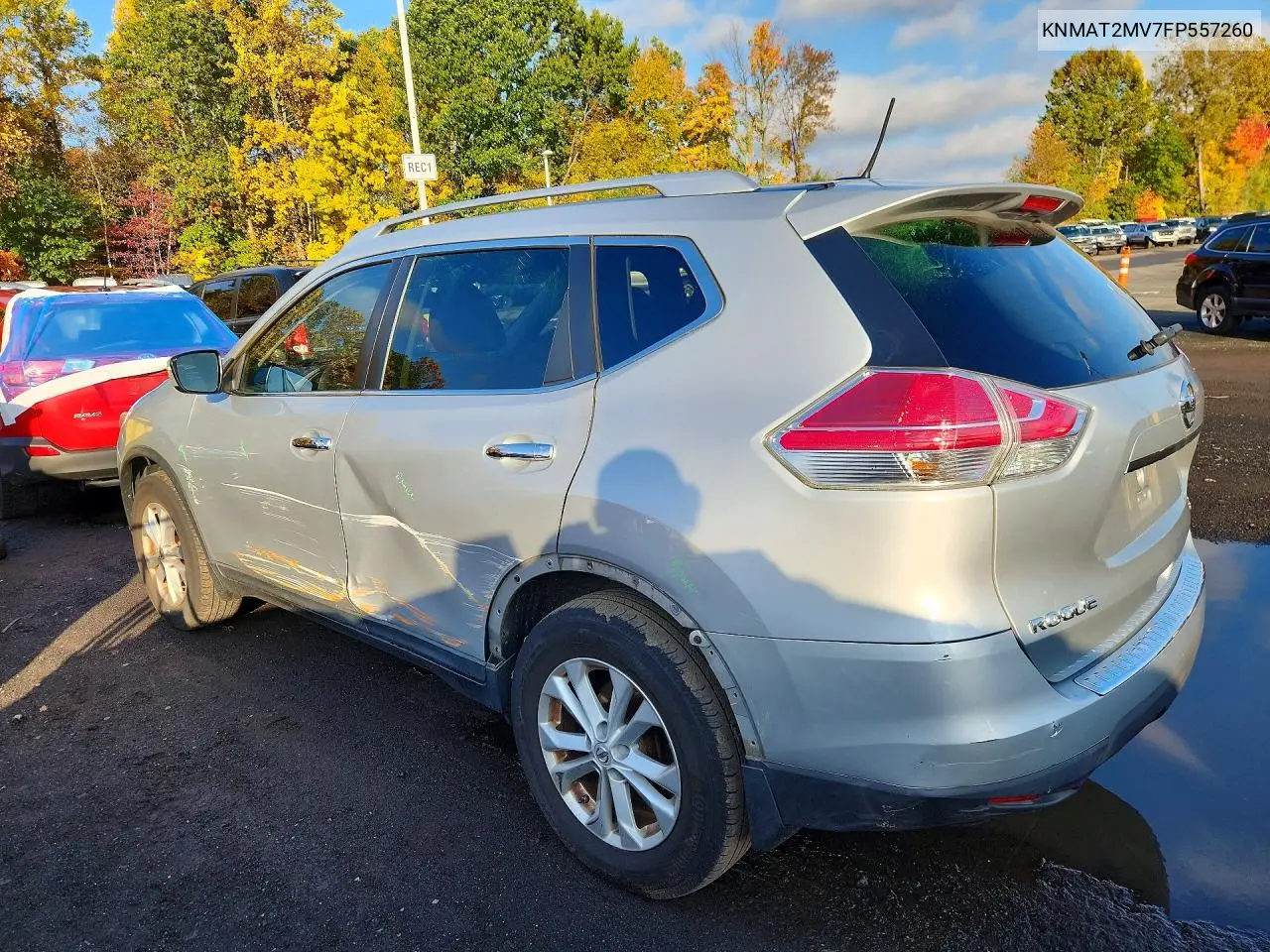 2015 NISSAN ROGUE VIN KNMAT2MV7FP557260 — фото 2