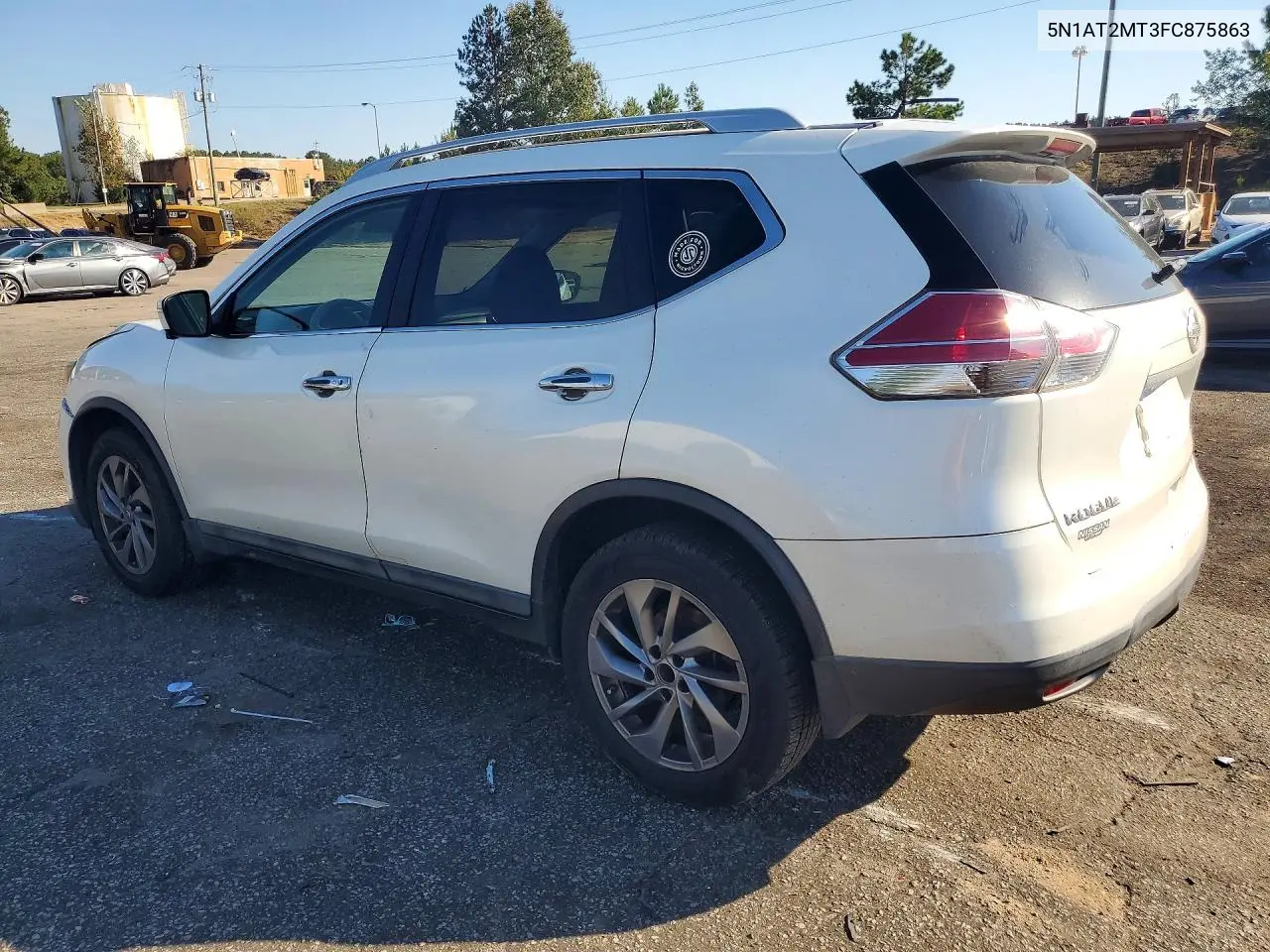 2015 NISSAN ROGUE VIN 5N1AT2MT3FC875863 — фото 2