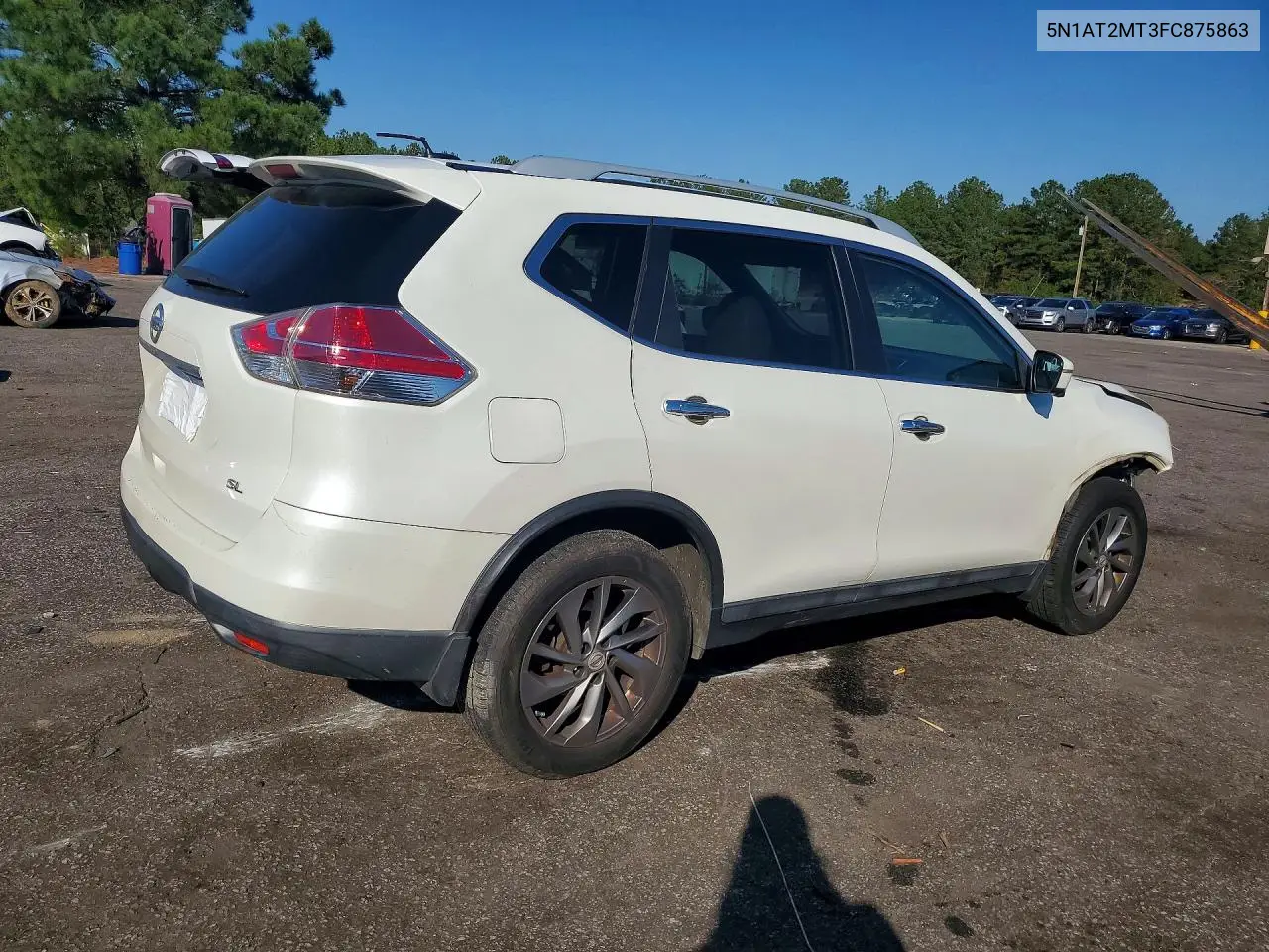 2015 NISSAN ROGUE VIN 5N1AT2MT3FC875863 — фото 3