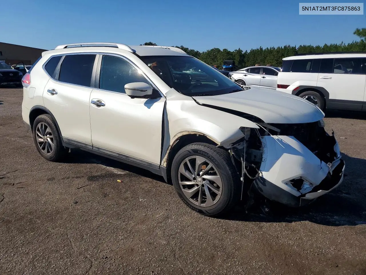 2015 NISSAN ROGUE VIN 5N1AT2MT3FC875863 — фото 4