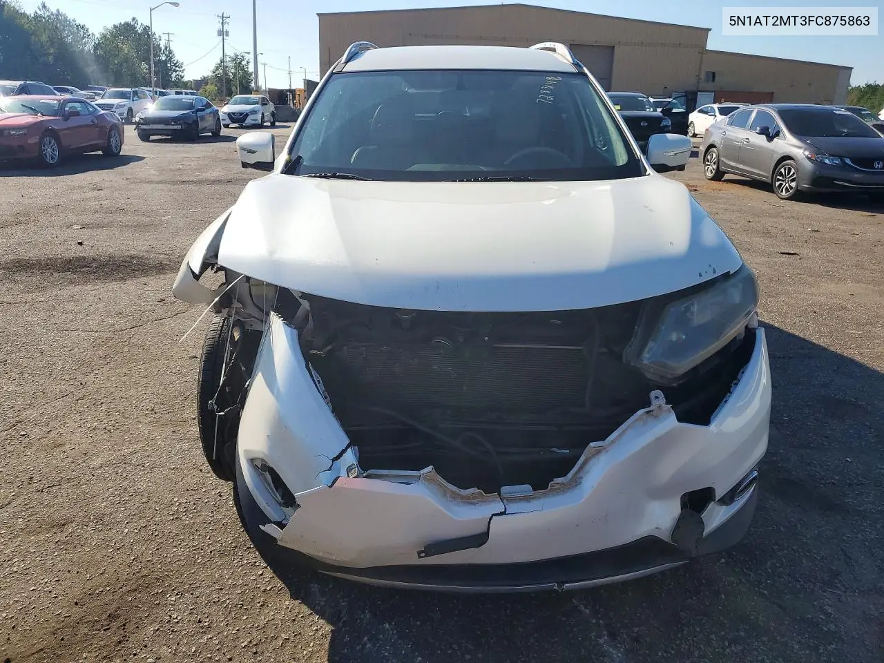 2015 NISSAN ROGUE VIN 5N1AT2MT3FC875863 — фото 5