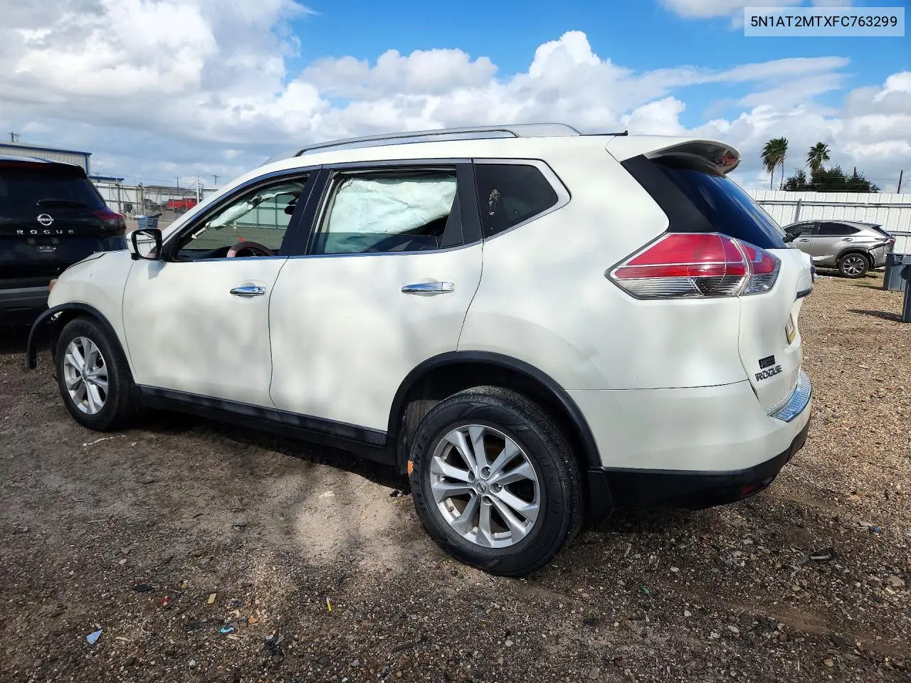 2015 NISSAN ROGUE VIN 5N1AT2MTXFC763299 — фото 2