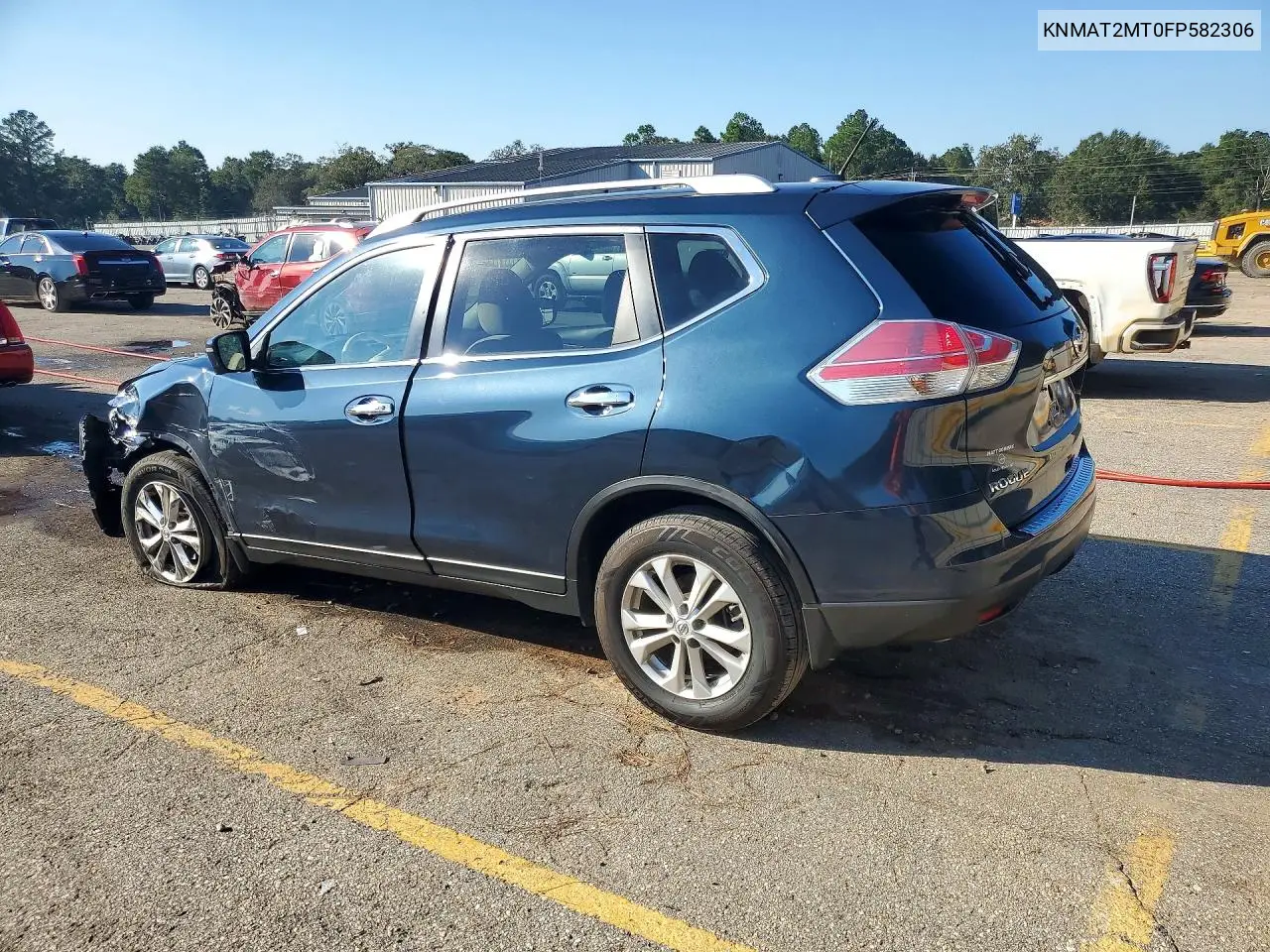 2015 NISSAN ROGUE VIN KNMAT2MT0FP582306 — фото 2