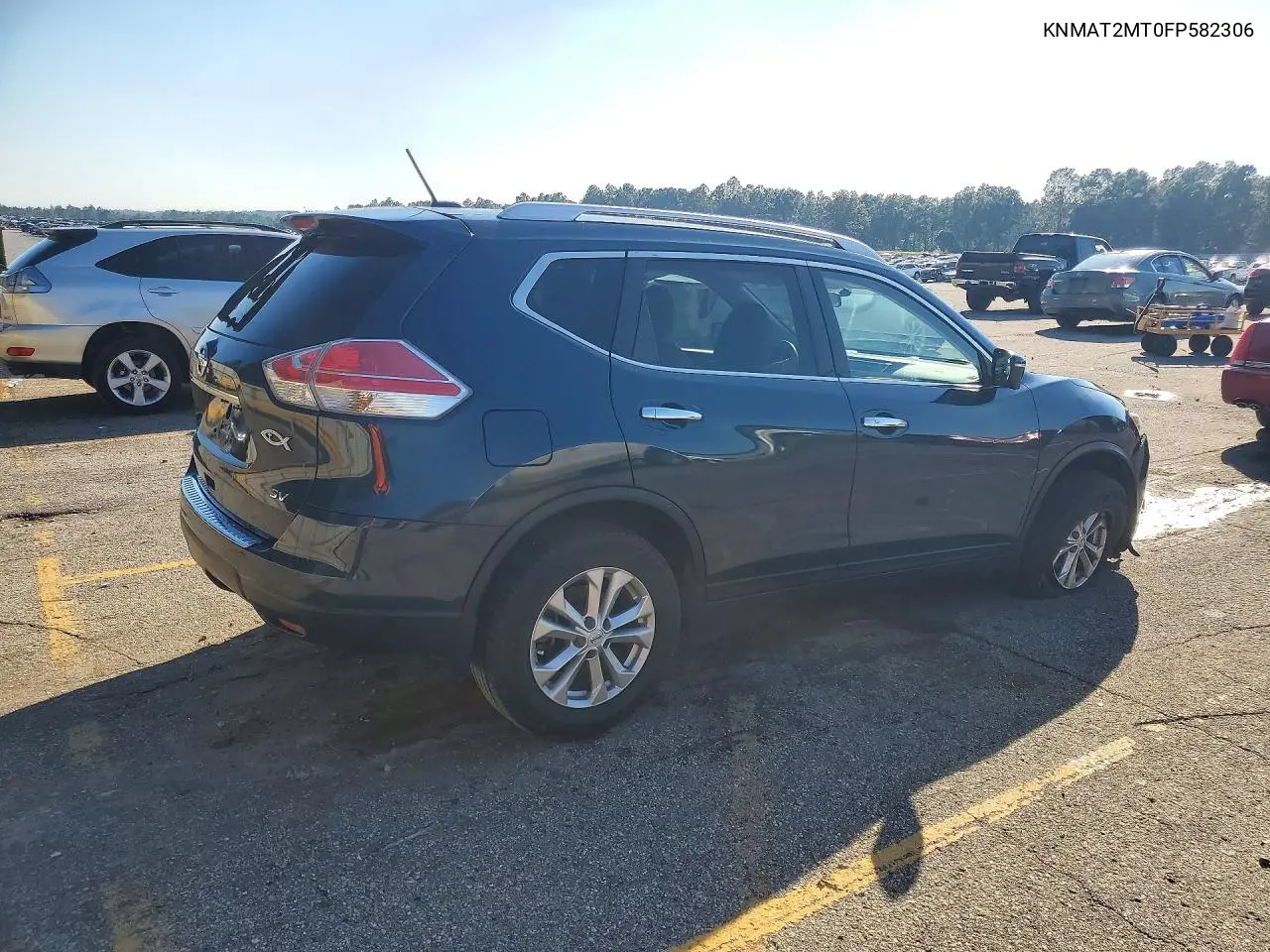 2015 NISSAN ROGUE VIN KNMAT2MT0FP582306 — фото 3
