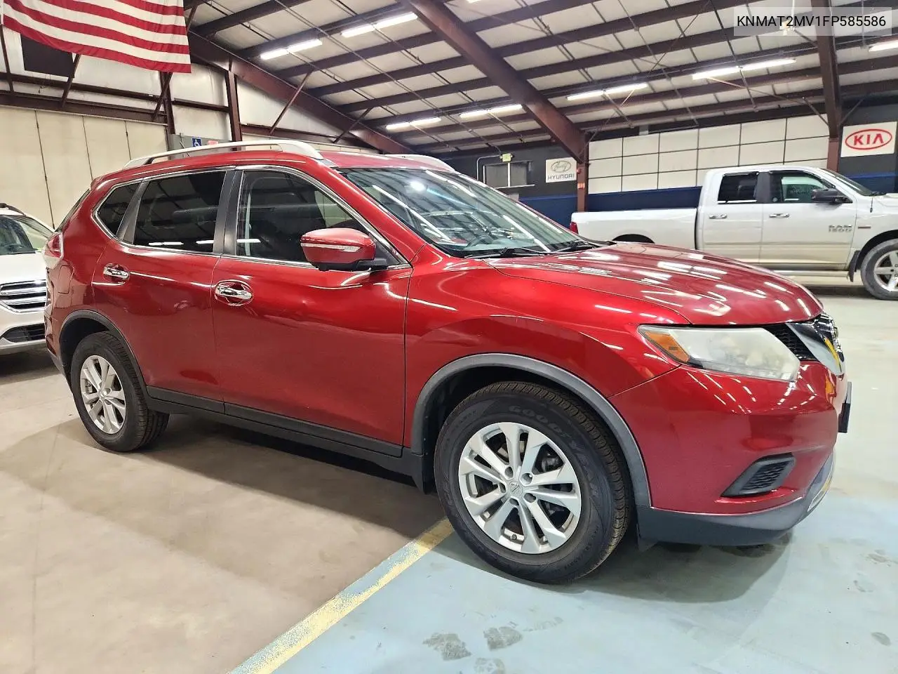 2015 NISSAN ROGUE VIN KNMAT2MV1FP585586 — фото 4